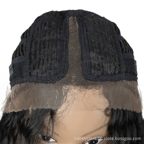 5 inch Lace part Human hair texture super long kinky curly wig soft and delicate Stealth Lace Wig Synthetic Hair Wigs